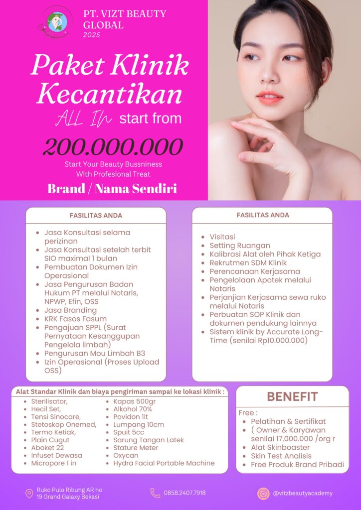 paket usaha klinik kecantikan